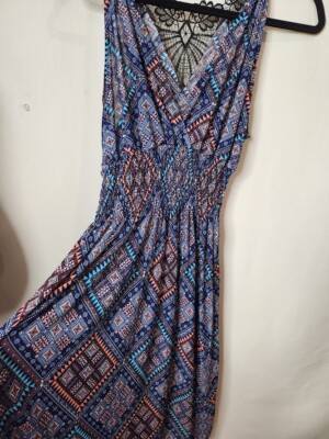 Women's Aztec Tribal Dress Black Lace Backing - See measurements for sizing | eBay Women's Aztec Tribal Dress Black Lace Backing - See measurements for sizing | eBay