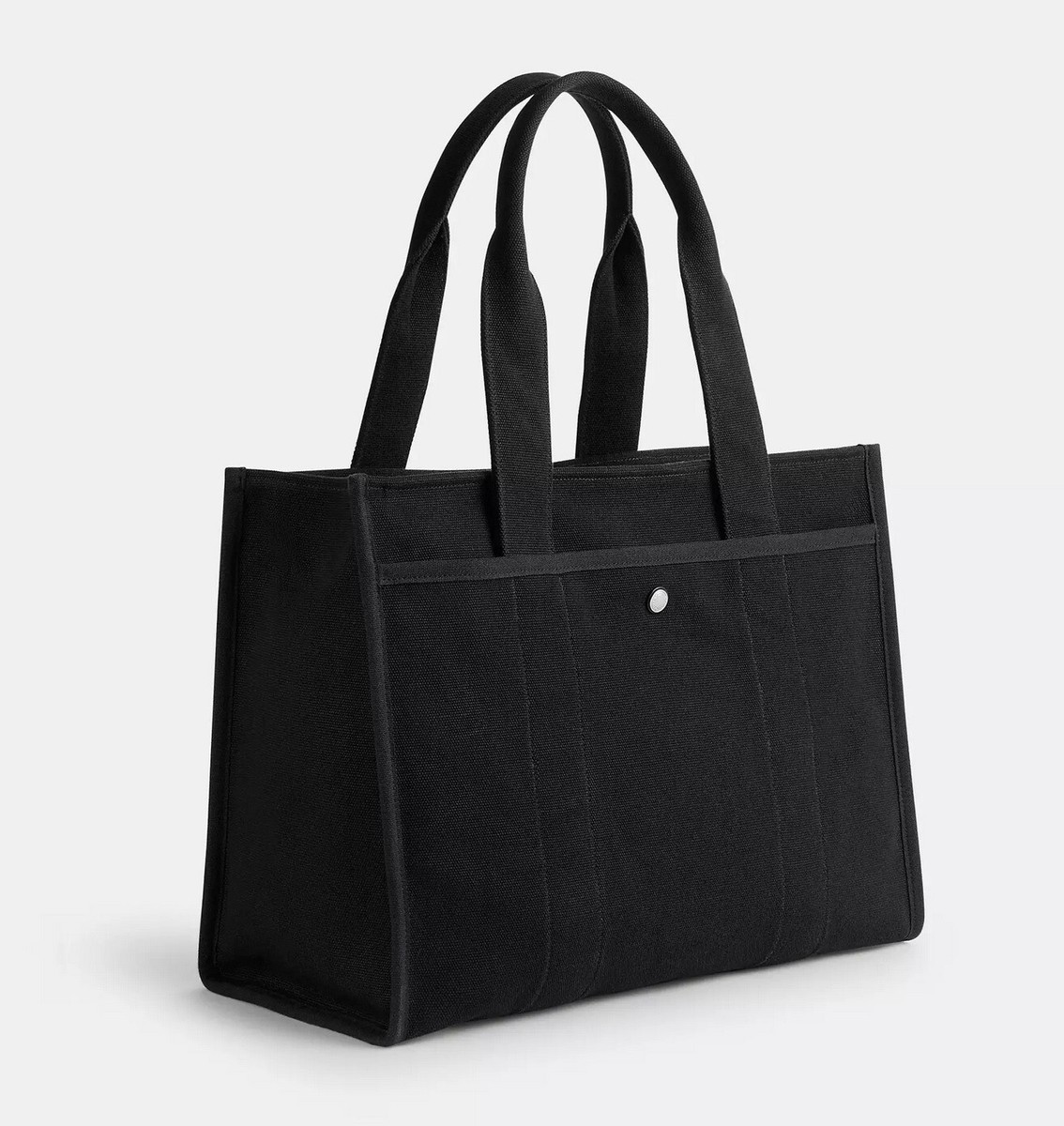 ★COACH★ Cargo Tote Bag34★Black★ COACH CP163 Cargo Tote 42 Large Black Canvas NWT | eBay