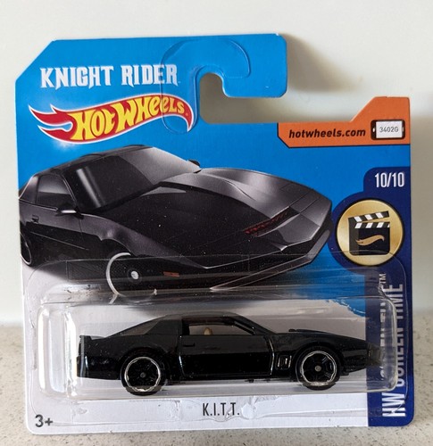 2017 2022 Hot Wheels KNIGHT RIDER K.I.T.T PURSUIT rare short cards #3 #133 MOMC - Picture 2 of 6