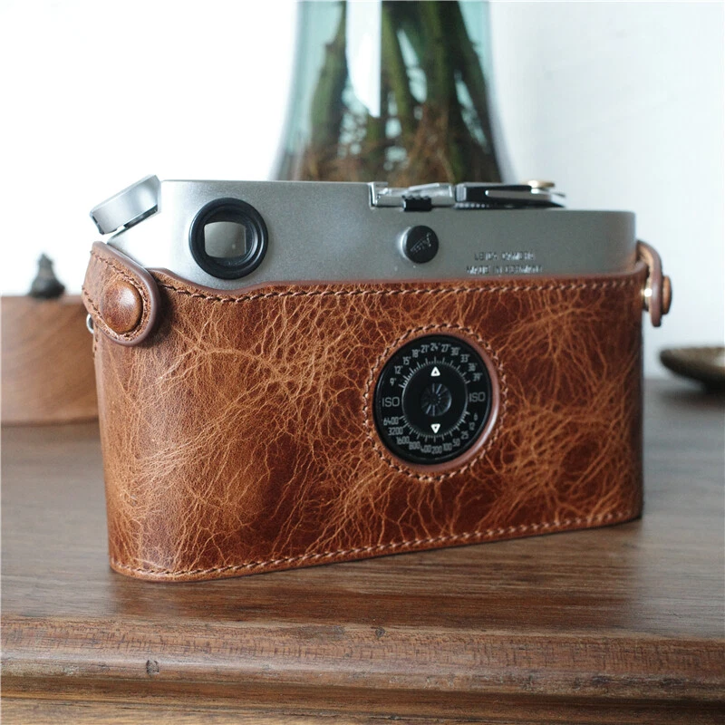 Cam-in Genuine Leather Camera Half Case Bag Cover Fr Leica M7 M6 M3 M4P MP M2 M4 - Image 4 of 4