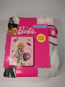 barbie fleece throw blanket