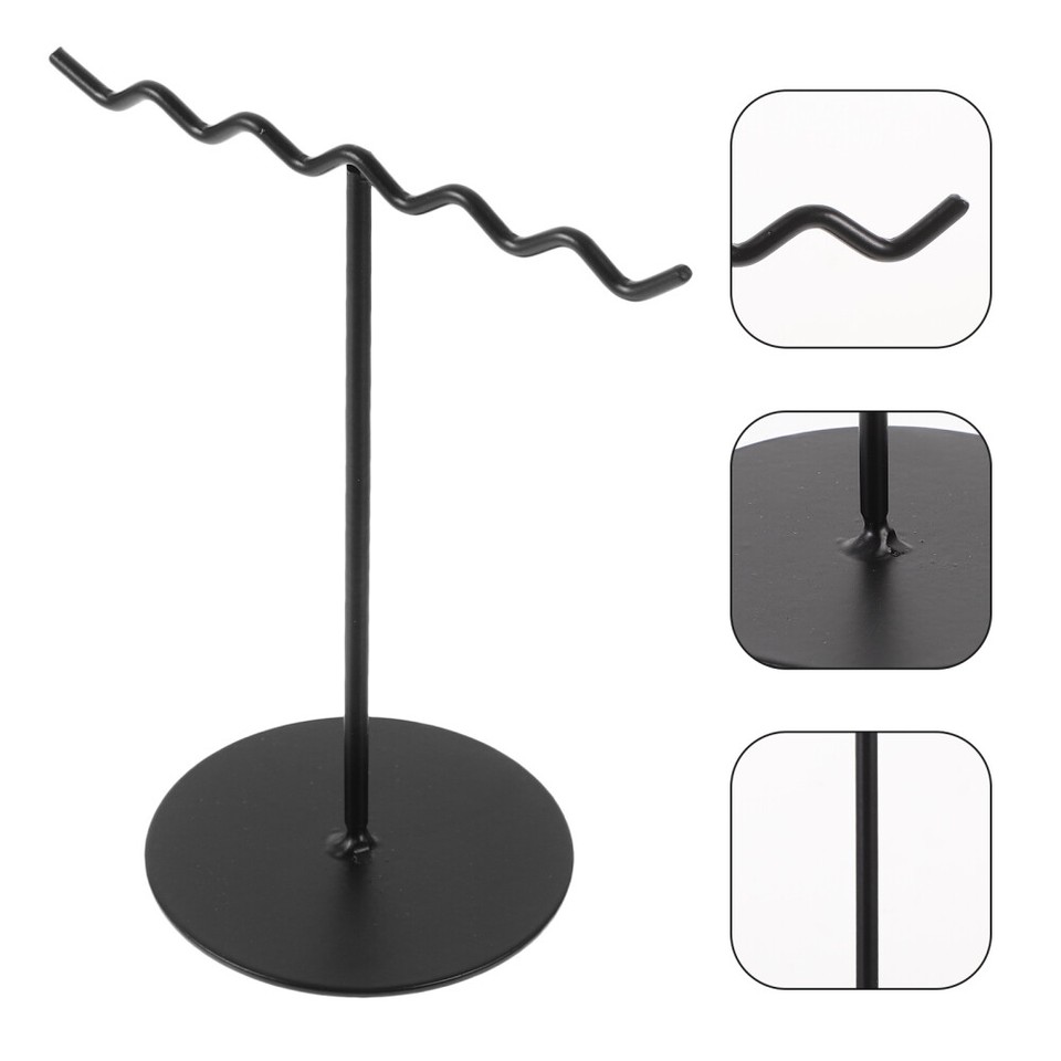 Black Metal Jewelry Display Stand for Key Ting Holders Earring Shelf