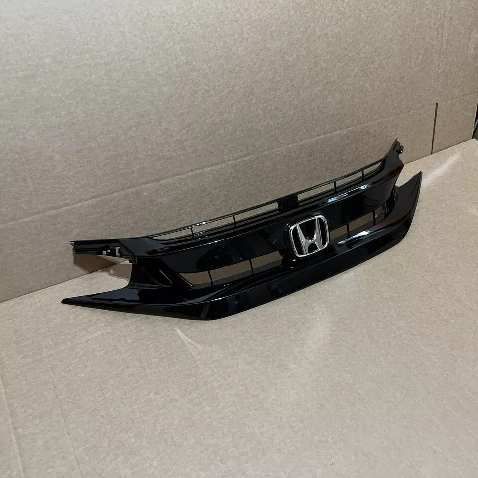 for 2019-2021 HONDA CIVIC SPORT Front Bumper Gloss Black Grille