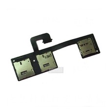 Dual SIM SD Card Reader Slot Holder Tray Flex Cable Fr HTC ONE M7 802D 802T 802W