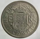 1957 Elizabeth II Half Crown — photo from another recent sale