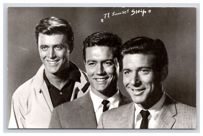 Postcard: RPPC 77 Sunset Strip, E. Zimbalist Jr, E. Byrnes, R