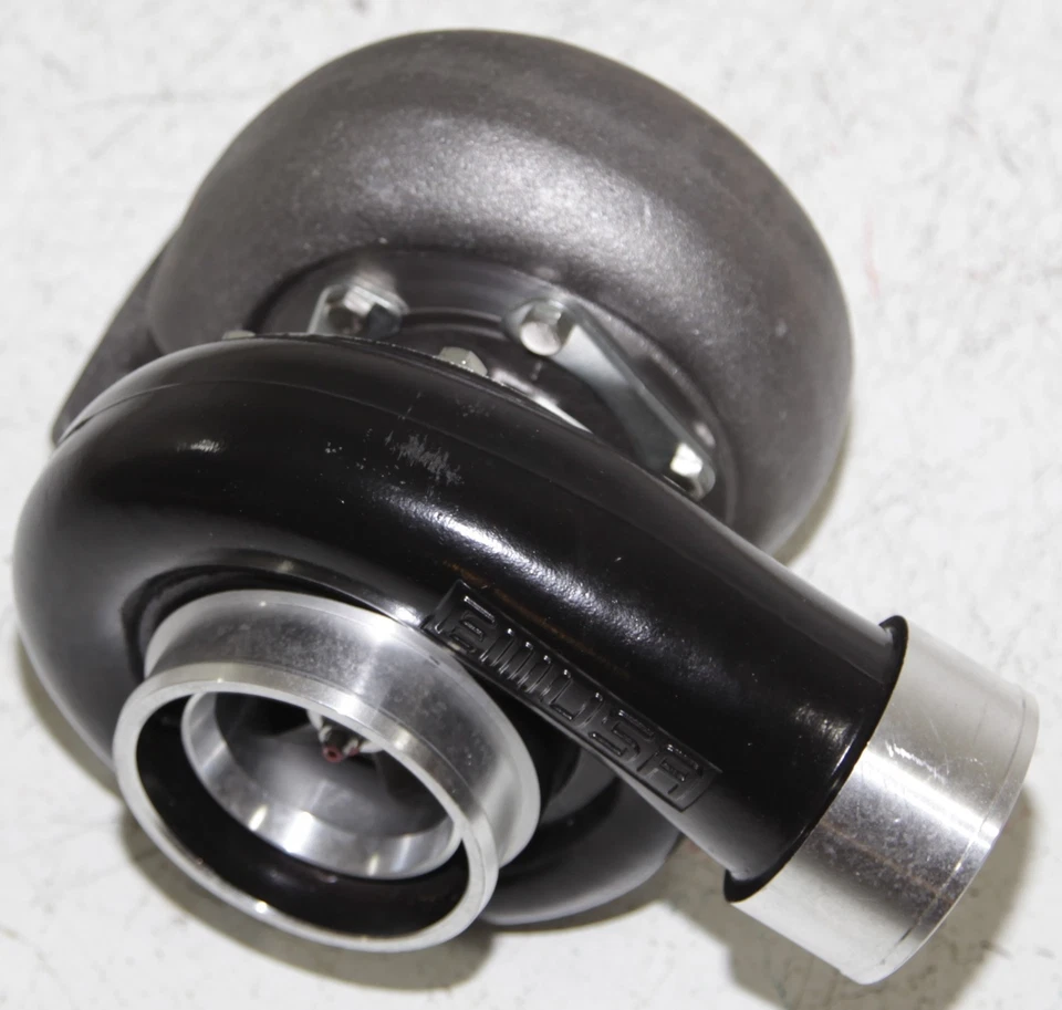 Turbocompresor Boost Universal T4/T66 3.5" V-Band1.05 NEGRO EMUSA GT45 Foto 3 de 4