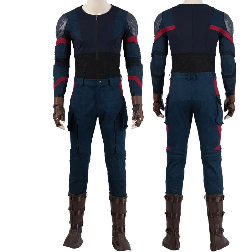 Disfraz Cosplay Capitán América Vengadores 4 Alta Calidad Traje Steve Pechera Foto 4 de 4