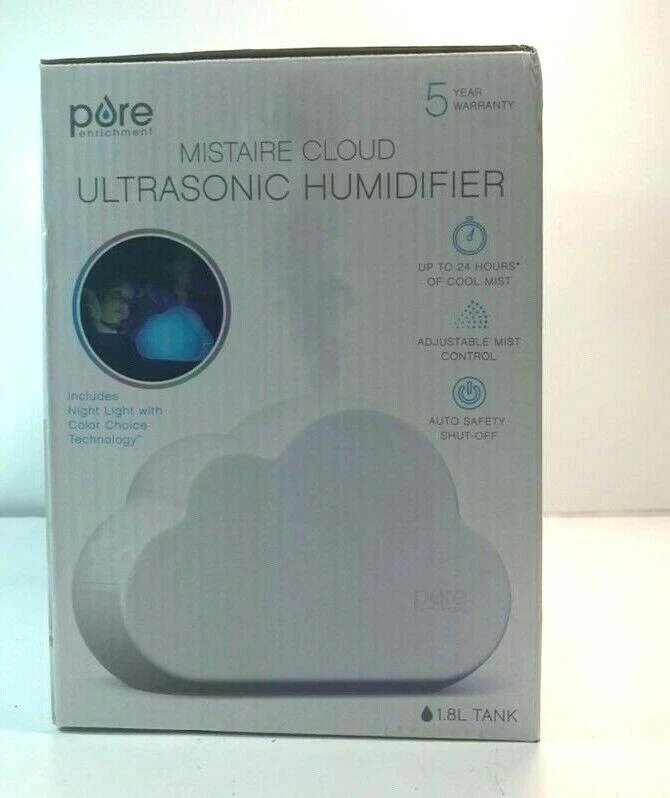 Pure Enrichment Mistaire Cloud 1.8LTank Ultrasonic Cool Mist Humidifier PEWAGCDP - Image 3 of 3