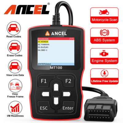 Fit für Suzuki ANCEL MT100 Motorrad OBD2 Scanner Diagnosegerät Motor Prüfen DE