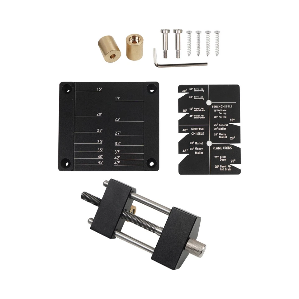 Honing Guide System Chisel Sharpening Kit Angle Fixture,Angle Gauge,Storage Case - Image 4 of 4