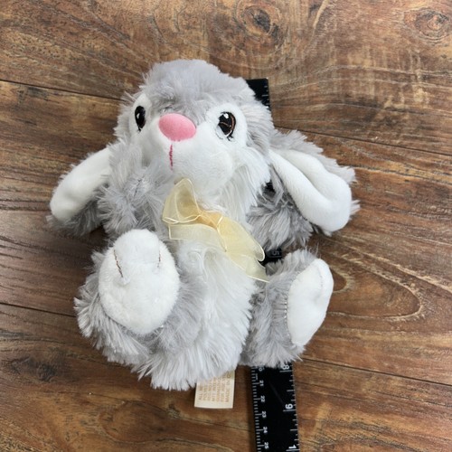 THUMPER Dan Dee Collectors Choice Bunny Rabbit 7" Plush Gray Easter Stuffed Toy - Picture 9 of 10