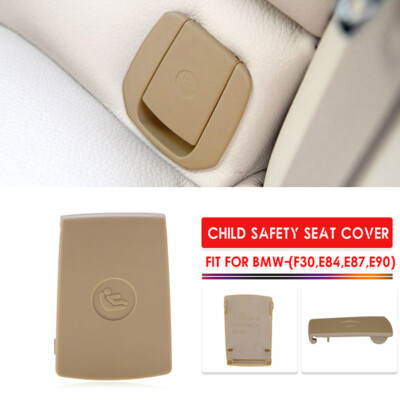 Beige Rear Child Seat Safe Anchor ISOFix Cover Flap For BMW 1 3 Series  E90 E81