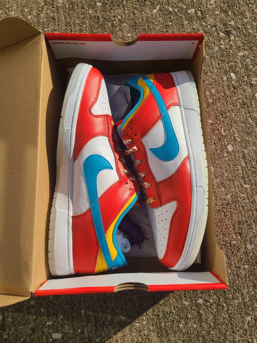 Nike Dunk Low LeBron James Fruity Pebbles Size 13 Ready To Ship