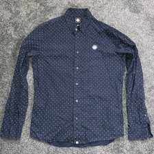 Pretty Green Navy Polka Dot