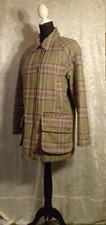 House Of Bruar Wool Check Tweed Country Field Jacket Coat, Green &heather, Uk 16