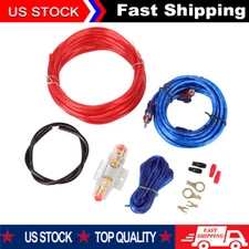 Car Audio Cable Kit 1500W Amp Amplifier Install RCA Subwoofer Sub Wiring 8-Gauge