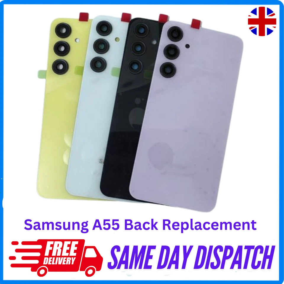 Back Glass Samsung Galaxy A55 5G Rear Back Glass Battery Cover With Lens SM-A556