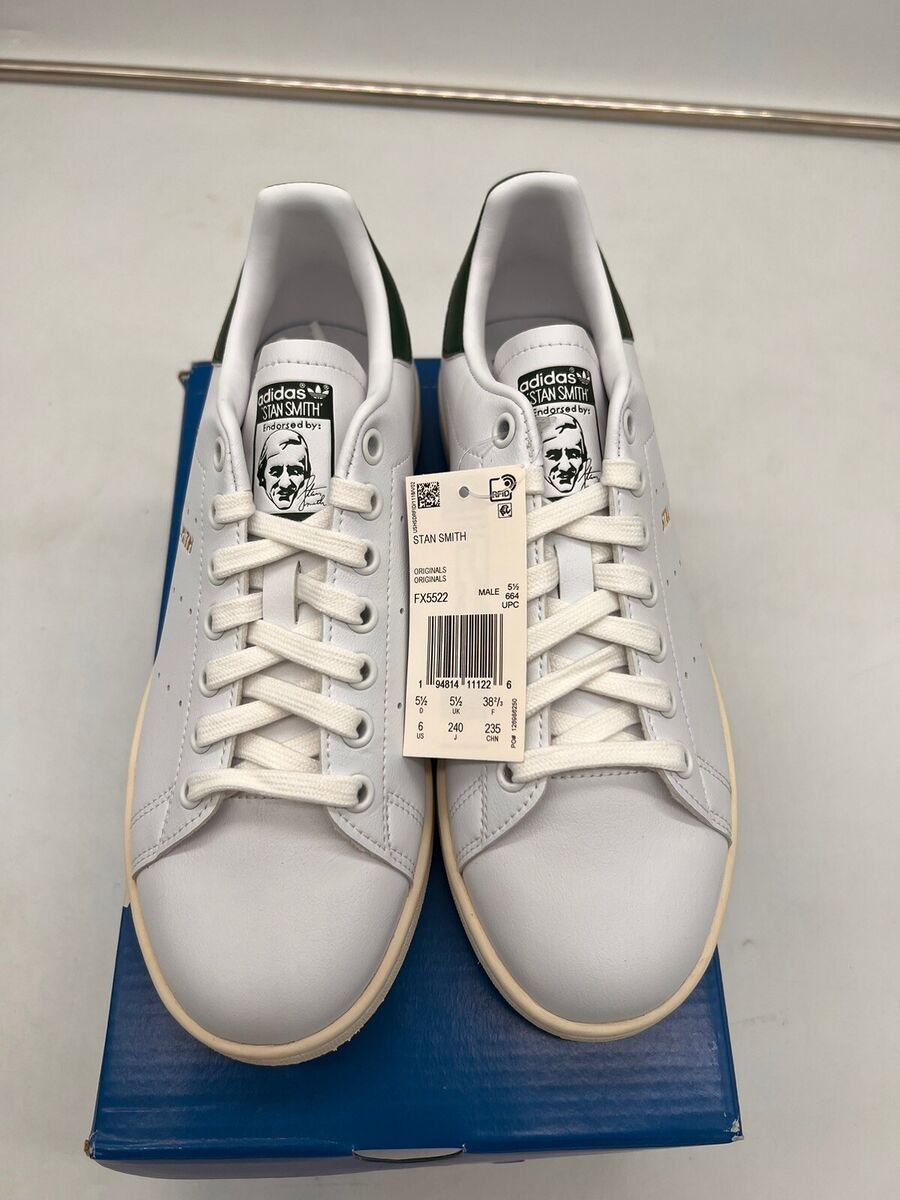 Adidas Stan Smith White Collegiate Green FX5522 Men's Sz 6 Adidas Stan Smith White Collegiate Green FX5522 Men's Sz 6