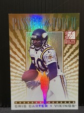 Donruss Elite Pass the Torch Cris Carter Randy Moss Vikings Card /1500 