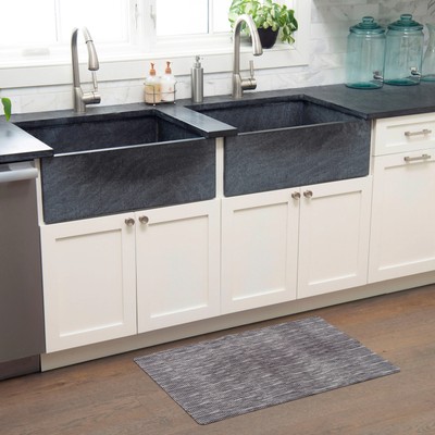 SoHome Smooth Step Houndstooth Machine Washable Utility Mat,