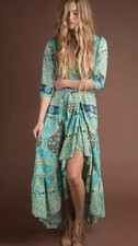 SPELL & THE GYPSY COLLECTIVE Aloha Fox Mermaid Wrap Gown Size Medium