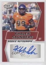 2019 Sage Hit Premier Draft Rookie Auto Khalen Saunders #A54 Auto 03rx
