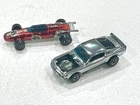 Hot Wheels Redlines 2 car Lot With Chrome Boss Hoss Mustang