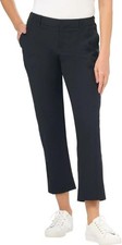 Kirkland Signature Women's Travel Pant, Elastic Waistband, Black, 6