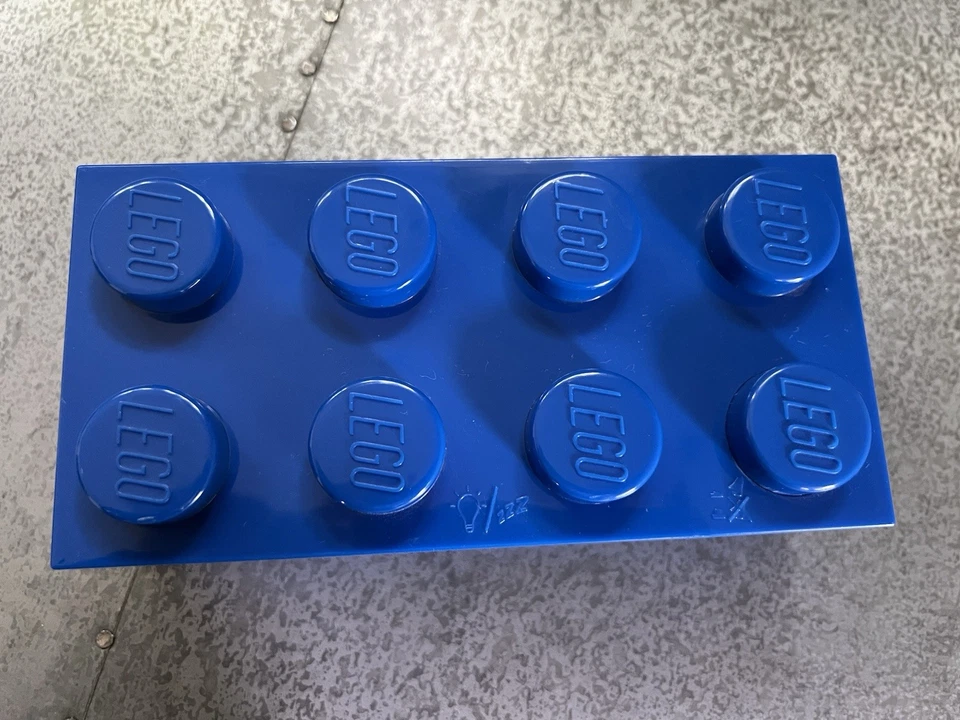 Lego Reloj Despertador Bloque Ladrillo Azul 2010 Usado Estado Envío Rápido ¡FUNCIONA! Foto 2 de 4