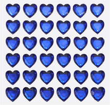 144 Pcs Heart Rhinestone 10Mm Self Adhesive Gems Stickers Jewelry Stickers for V