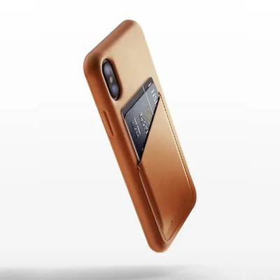 Mujjo Leather Wallet Case for iPhone X/XS | Slim Card Holder Cover