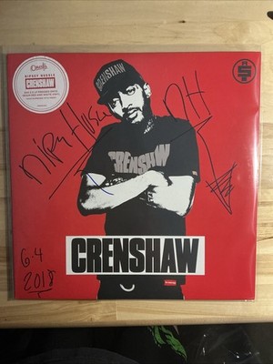 Nipsey Hussle Crenshaw Vinyl Signed Autograph | eBay
