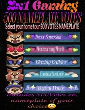 Palia Home Tour 500 Votes Nameplate 