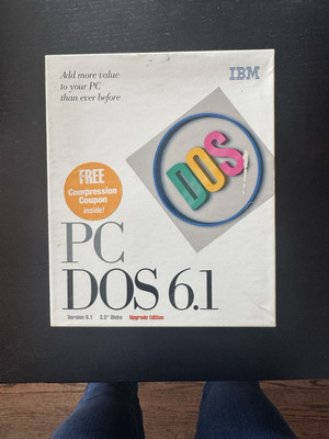 IBM PC DOS 6.1 Upgrade Edition 1993 - Retail Big Box Version!