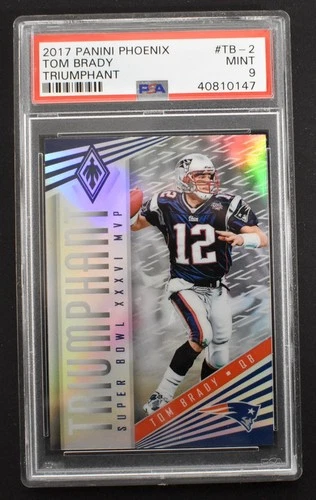 Tom Brady 2017 Panini Phoenix Triumphant #TB-2 New England Patriots PSA 9 MINT