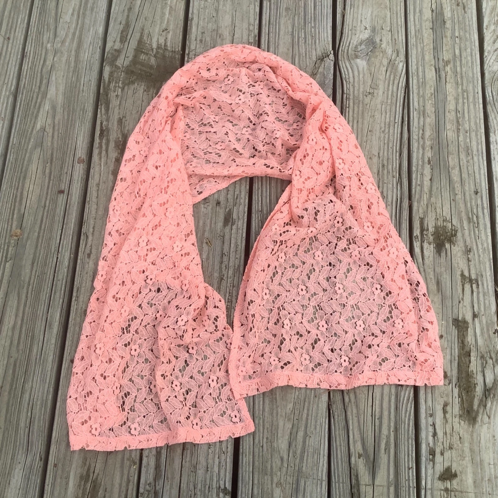 20”W 60”Long Peach Corral SCARF Matching Bridesmaids Scarves