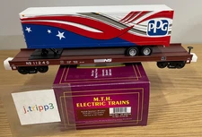 MTH Premier 20-95274 Norfolk Southern Flat Car 40' PPG Trailer O Scale Train TCA