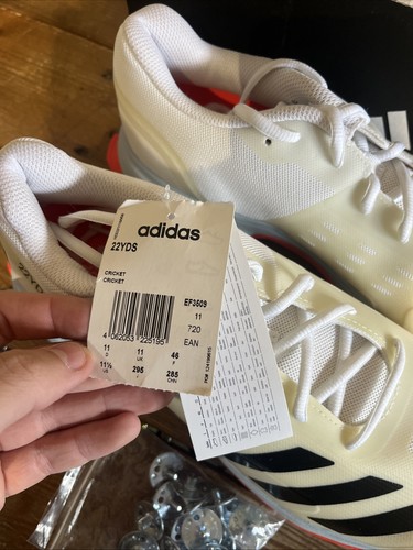 adidas 22yds cricket shoes Men’s Uk Size 11 BNIB - Picture 2 of 19