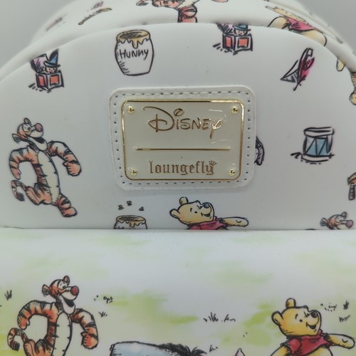 Disney Loungefly Classic Winnie the Pooh Mini Backpack Denim Hard Tag Ship Fr US - Picture 2 of 10