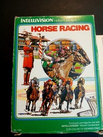 Horse Racing Mattel Intellivision CIB Complete in Box w Overlays Tested Works