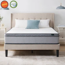 10" Colchon Queen Innerspring Foam Cama Queen Mattress Euro Top Medium Firm