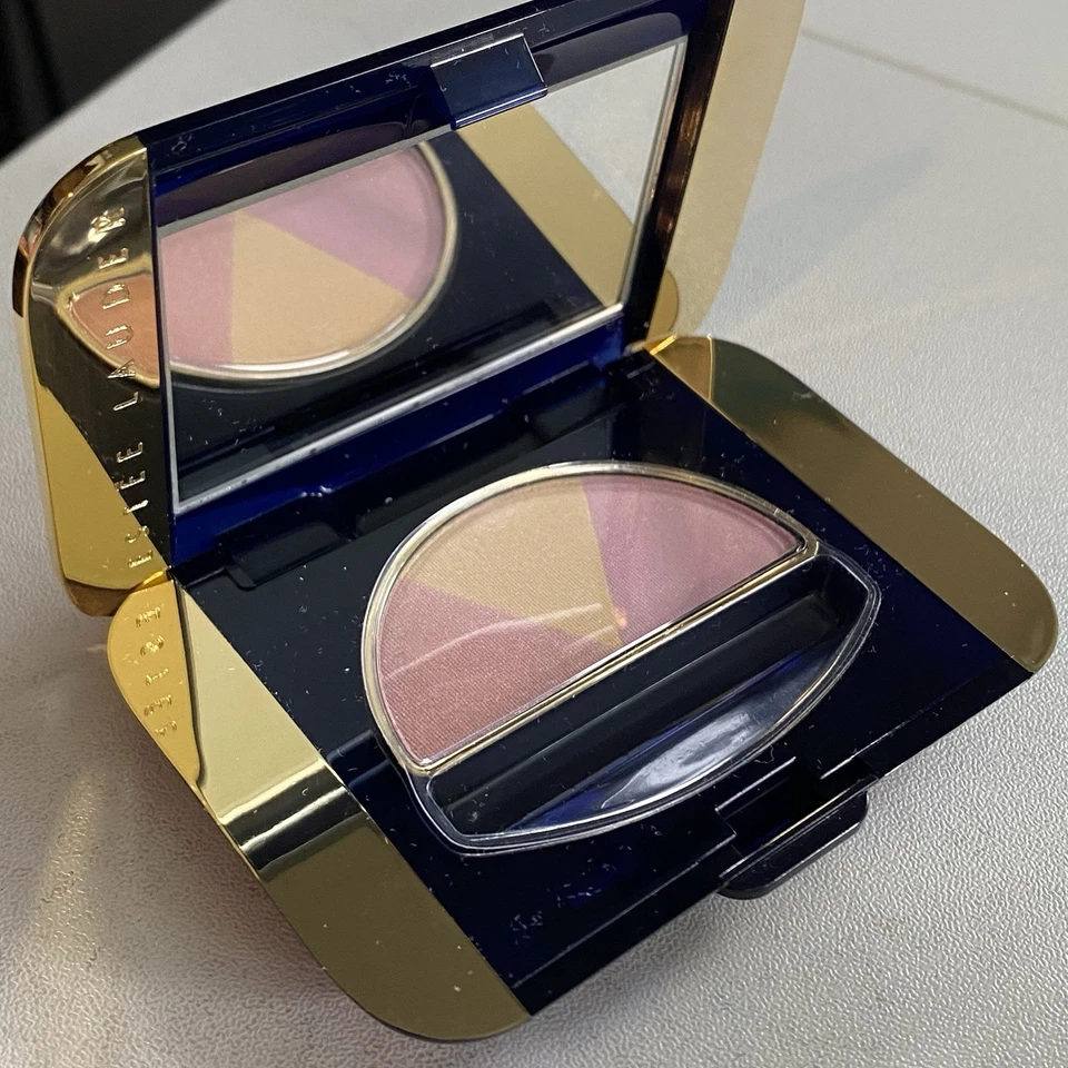 Sombra de ojos vintage Estee Lauder Signature Triad Camellia Sunbeam Pinkshine 07 nueva Foto 2 de 4