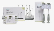 SPRUCELY Bottle Accessories Starter Kit - Sage Green /white