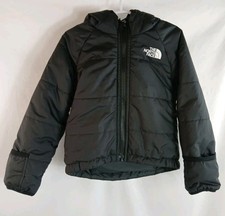The North Face Quilted Reversible Hooded Full Zip Jacket Black Toddler 12-18M
