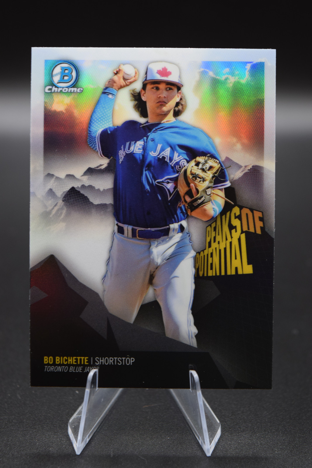 Bo Bichette 2018 Bowman Chrome #PP-BB Peaks of Potential Toronto Blue Jays