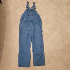 Liberty Overalls Mens 36x30 Jeans Bibs Denim Work Trucker Mechanic Chore Farm