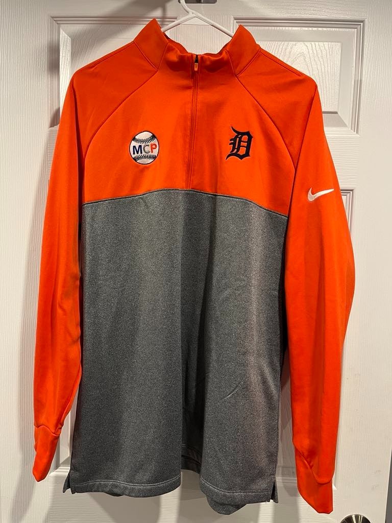 SACAI X NIKE Nike Golf Therma mezza zip uomo arancione grigio 854498 891 taglia XL (NUOVO CON ETICHETTE)