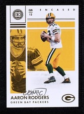 2017 Panini Encased Gold 5/10 Aaron Rodgers #53 uk2