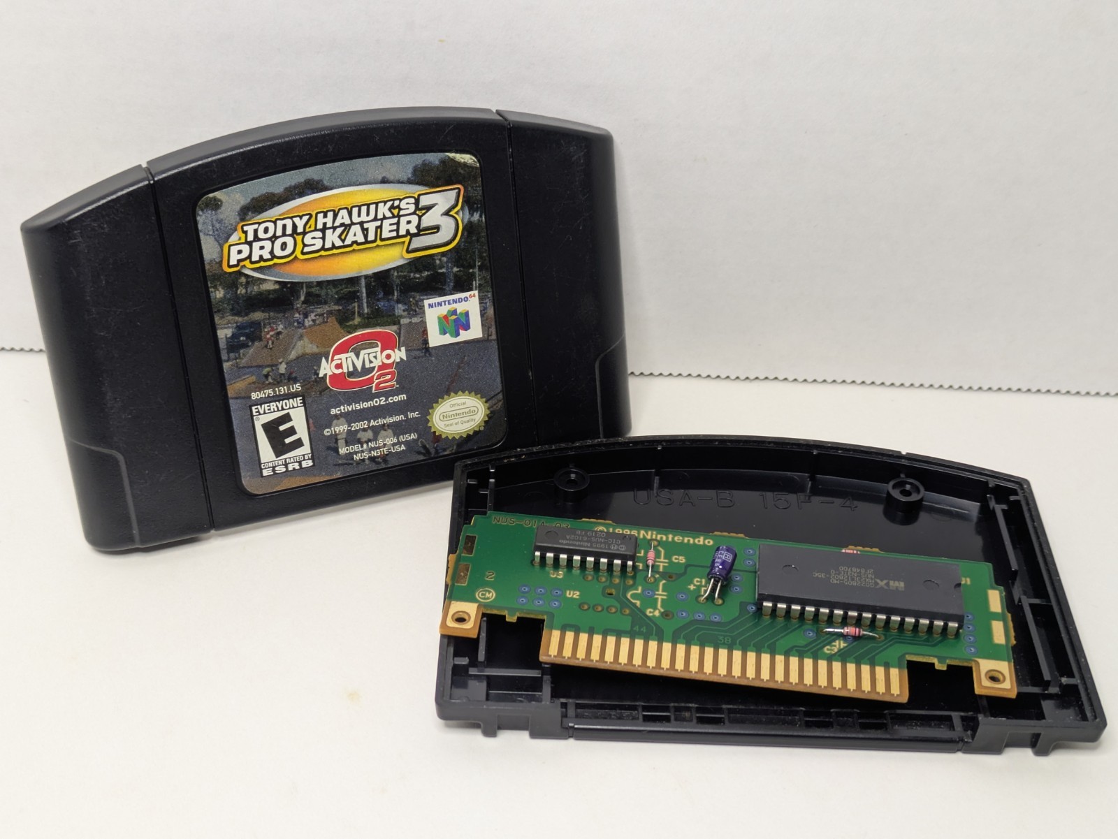 Tony Hawk's Pro Skater 3 (Nintendo 64, N64, 2002) Black Authentic Tested Working